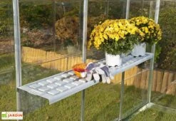 Étagère Double En PVC Pour Serre De Jardin