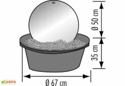 Fontaine Jardin Inox Pacific -Abriet Mobilier Soldes Boutique 24004 schema pacific web