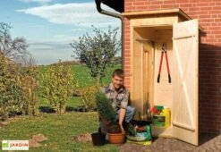 Armoire De Jardin Bois 14 Mm + Plancher Massif : 83 X 85 X 195 Cm -Abriet Mobilier Soldes Boutique 361.0908.30400