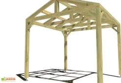 Nouvelles Arrivées -Abriet Mobilier Soldes Boutique 3x3 2pents pergola bois