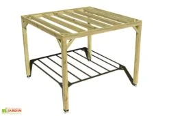 Nouvelles Arrivées 9 Pergola En Bois Traité Autoclave Autoportée Toit Plat - 3 M