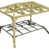 Pergola En Bois Autoportée Traité Autoclave Toit Quatre Pentes - 4 M