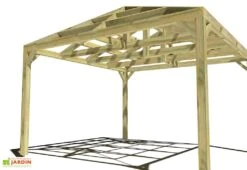 Pergola En Bois Autoportée Traité Autoclave Toit Quatre Pentes - 4 M 7 Pergola En Bois Autoportée Traité Autoclave Toit Quatre Pentes - 4 M -Abriet Mobilier Soldes Boutique 4x4 4pents pergola bois