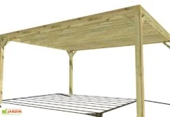 Pergola En Bois Traité Autoclave Autoportée Toit Plat - 4 M 11 Pergola En Bois Traité Autoclave Autoportée Toit Plat - 4 M -Abriet Mobilier Soldes Boutique 4x5 cubique pergola bois