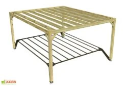 Pergola En Bois Traité Autoclave Autoportée Toit Plat - 4 M 10 Pergola En Bois Traité Autoclave Autoportée Toit Plat - 4 M -Abriet Mobilier Soldes Boutique 4x5 cubique pergola bois plongeant