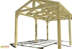 Nouvelles Arrivées -Abriet Mobilier Soldes Boutique 5x3 2pents pergola bois