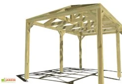 Nouvelles Arrivées -Abriet Mobilier Soldes Boutique 5x3 4pents pergola bois
