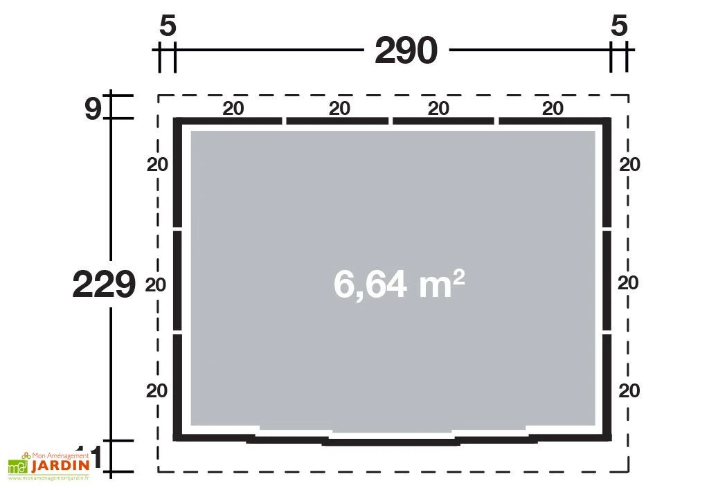 Abri De Jardin Métal Osaka (290x229) 2 Abri De Jardin Métal Osaka (290x229) – Image 2