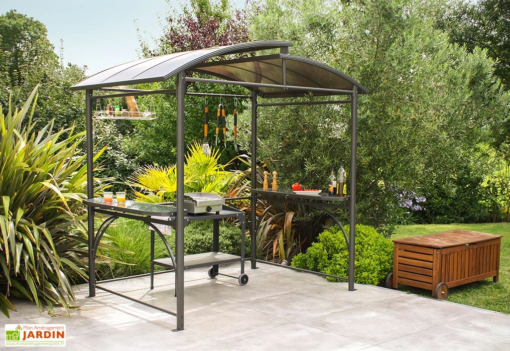 Abri Pour Barbecue En Aluminium Et Polycarbonate 150 X 240 Cm 1 Abri Pour Barbecue En Aluminium Et Polycarbonate 150 X 240 Cm