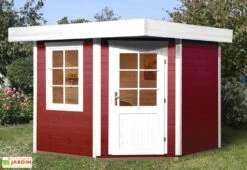 Abri Design Fides 1 (Plusieurs Tailles) 28mm -Abriet Mobilier Soldes Boutique abri bois fides rouge 1