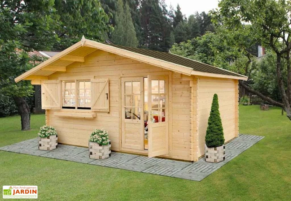 Abri De Jardin Bois Sapin 17 (446x446x263) 44 Mm 1 Abri De Jardin Bois Sapin 17 (446x446x263) 44 Mm