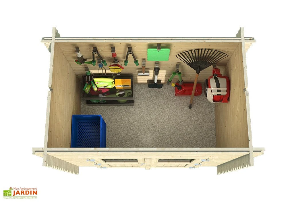 Abri De Jardin En Bois D’épicéa FSC – 230 X 120 X 204 Cm 4 Abri De Jardin En Bois D’épicéa FSC – 230 X 120 X 204 Cm – Image 4