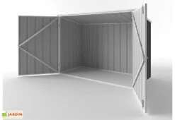 Coffre Multifonctions En Métal Anticorrosion 0,35 Mm 1 X 2 M -Abriet Mobilier Soldes Boutique abri de jardin velo metal