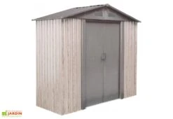 Abri De Jardin En Acier Galvanisé 2,5 M² (Pls Coloris) -Abriet Mobilier Soldes Boutique abri jardin acier galvanise 2m imitation bois 1