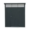 Abri De Jardin En Acier Galvanisé Duramax Modern 4 M² Gris Anthracite