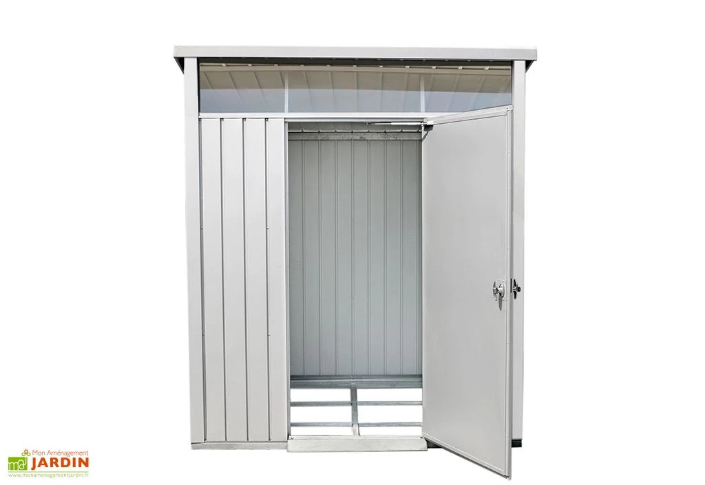 Abri De Jardin En Acier Galvanisé Duramax Modern 4 M² Gris Silver 2 Abri De Jardin En Acier Galvanisé Duramax Modern 4 M² Gris Silver – Image 2