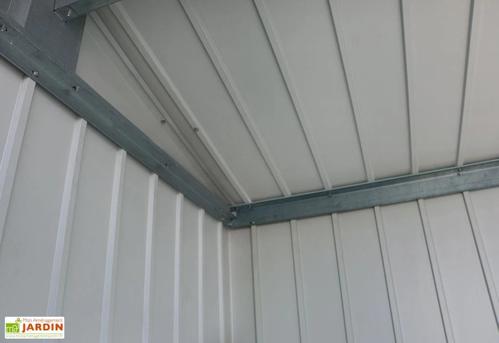 Abri De Jardin En Acier Galvanisé Duramax Modern 4 M² Gris Silver 5 Abri De Jardin En Acier Galvanisé Duramax Modern 4 M² Gris Silver – Image 5