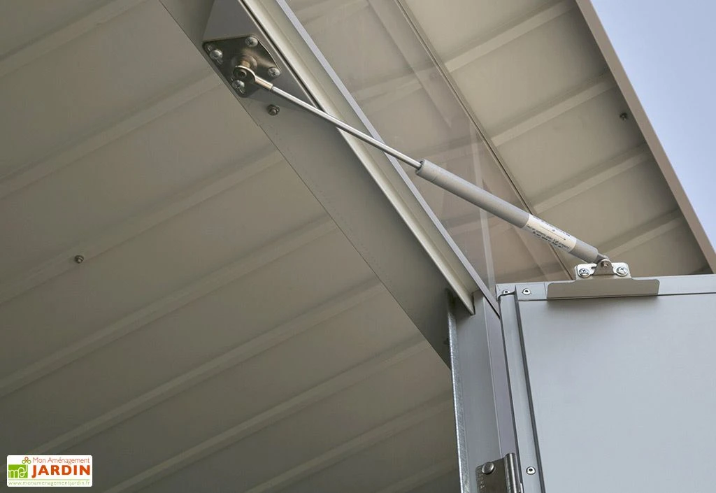 Abri De Jardin En Acier Galvanisé Duramax Modern 4 M² Gris Silver 6 Abri De Jardin En Acier Galvanisé Duramax Modern 4 M² Gris Silver – Image 6