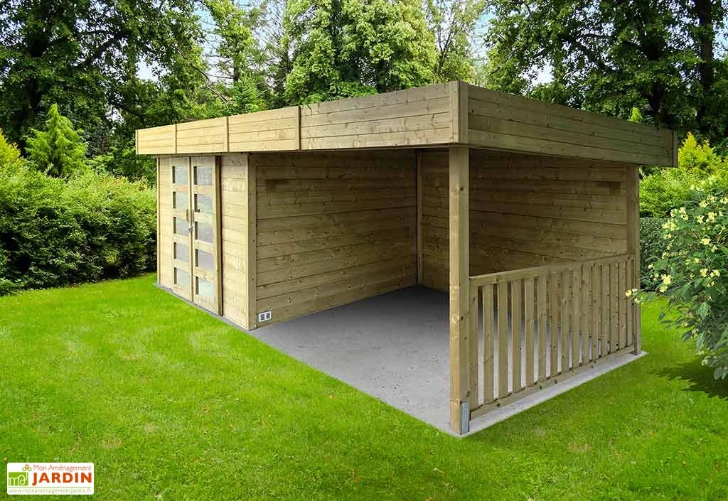 Solid Abri De Jardin Bois 28 Mm Avec Auvent 19,88 M² - Arhus 28 Mm 1 Solid Abri De Jardin Bois 28 Mm Avec Auvent 19,88 M² - Arhus 28 Mm