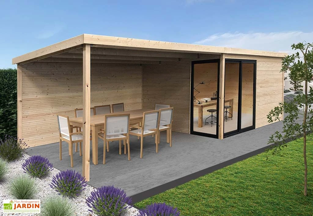 Solid Abri De Jardin En Bois D’épicéa Brut Avec Auvent - Tavira 24,17 M² 1 Solid Abri De Jardin En Bois D’épicéa Brut Avec Auvent - Tavira 24,17 M²