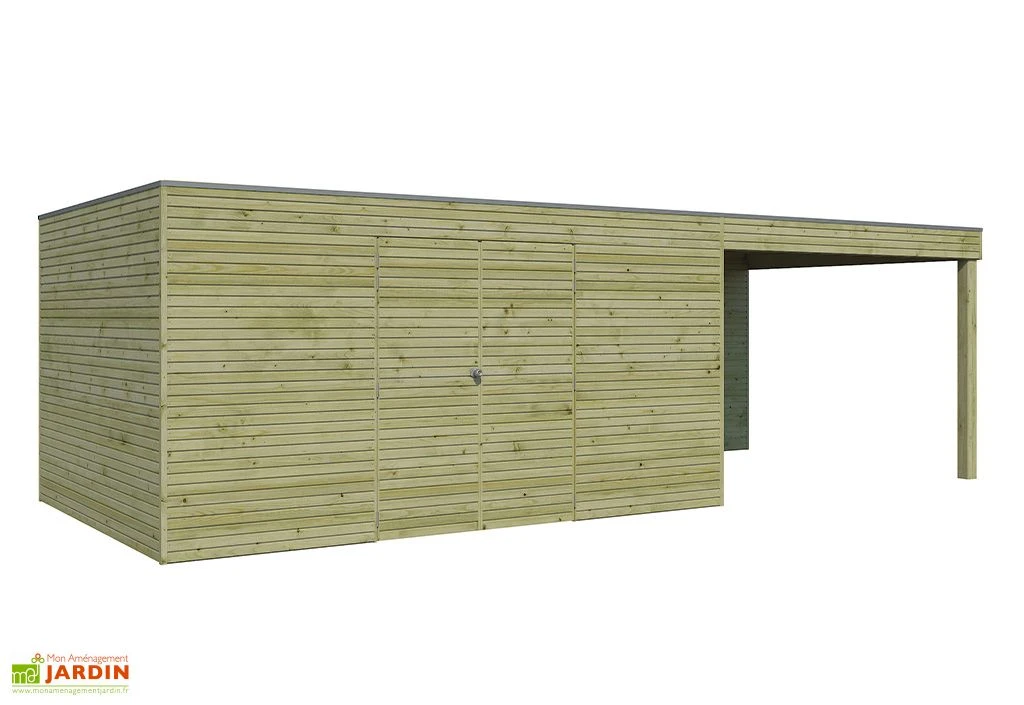 Abri De Jardin En Bois Traité Autoclave Avec Auvent 1 Abri De Jardin En Bois Traité Autoclave Avec Auvent