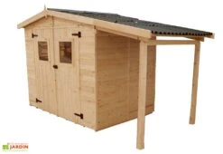 Abri De Jardin Bois Eden + Bûcher (336x160) 7 Abri De Jardin Bois Eden + Bûcher (336x160) -Abriet Mobilier Soldes Boutique abri jardin bois bucher 370cm 1