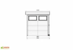 Solid Abri De Jardin Bois Lund 19 Mm (267x188) 5 Solid Abri De Jardin Bois Lund 19 Mm (267x188) -Abriet Mobilier Soldes Boutique abri jardin bois cube 3