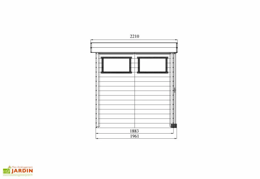Solid Abri De Jardin Bois Lund 19 Mm (267x188) 3 Solid Abri De Jardin Bois Lund 19 Mm (267x188) – Image 3