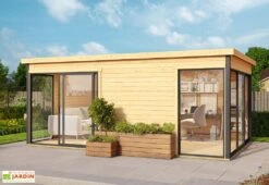 Abri De Jardin En Bois Brut Ep. 44 Mm 18,09 M² - Domeo 3 Plus