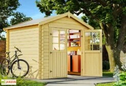 Abri De Jardin En Bois D’épicéa Brut 5,6 M² - Duty-Free