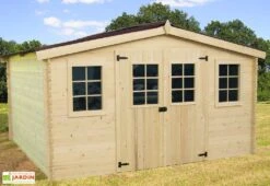 Abri De Jardin En Bois D’Épicéa Brut 12 M²