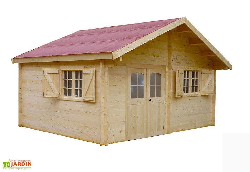 Abri De Jardin En Bois D’Épicéa Brut 24 M² 2 Abri De Jardin En Bois D’Épicéa Brut 24 M² – Image 2