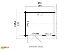 Abri De Jardin En Bois D’Épicéa Brut Alex Mini 4 M² -Abriet Mobilier Soldes Boutique abri jardin bois epicea brut alex mini 4 m 2