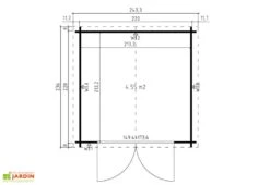 Abri De Jardin En Bois D’Épicéa Brut Anny 4,76 M² -Abriet Mobilier Soldes Boutique abri jardin bois epicea brut anny 476m 2