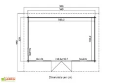 Abri De Jardin En Bois D’Épicéa Brut Barbados 2 (16 M²) -Abriet Mobilier Soldes Boutique abri jardin bois epicea brut barbados 2 16 m 2