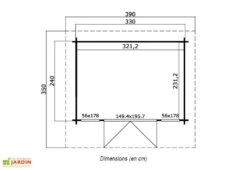 Abri De Jardin En Bois D’Épicéa Brut Barbados Mini 7 M² -Abriet Mobilier Soldes Boutique abri jardin bois epicea brut barbados mini 7 m 2
