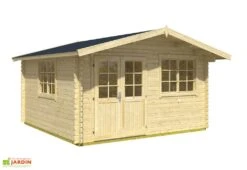 Abri De Jardin En Bois D’Épicéa Brut Norderney 2 (11 M²) 4 Abri De Jardin En Bois D’Épicéa Brut Norderney 2 (11 M²) -Abriet Mobilier Soldes Boutique abri jardin bois epicea brut norderney 2 11 m 1