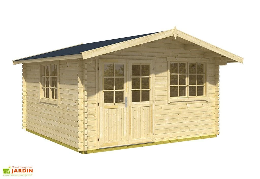 Abri De Jardin En Bois D’Épicéa Brut Norderney 2 (11 M²) 2 Abri De Jardin En Bois D’Épicéa Brut Norderney 2 (11 M²) – Image 2