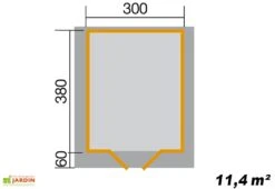 Abri De Jardin En Bois D’Épicéa Brut Premium 28 (4 Tailles) 9 Abri De Jardin En Bois D’Épicéa Brut Premium 28 (4 Tailles) -Abriet Mobilier Soldes Boutique abri jardin bois epicea brut premium 28 4 tailles 4
