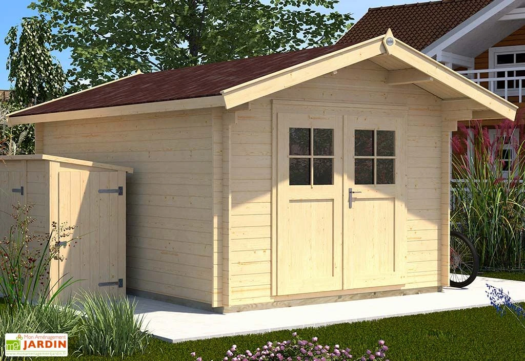 Abri De Jardin En Bois D’Épicéa Brut Premium 28 (4 Tailles) 1 Abri De Jardin En Bois D’Épicéa Brut Premium 28 (4 Tailles)