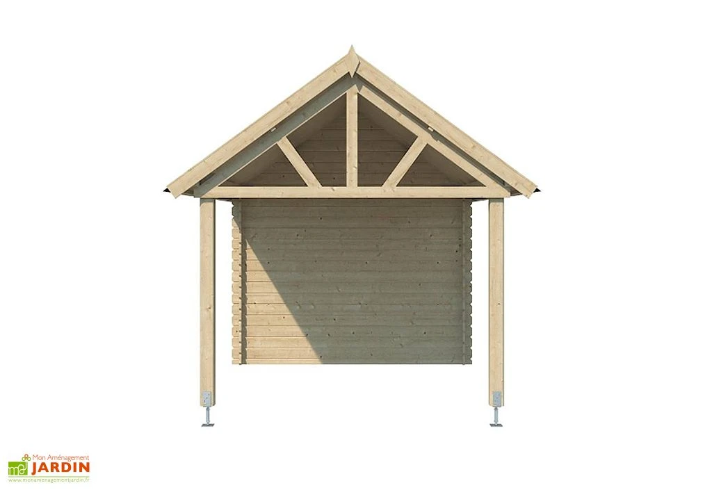 Abri De Jardin Bois D’Épicéa Toit Shingle + Auvent Gloucester 19 M² 2 Abri De Jardin Bois D’Épicéa Toit Shingle + Auvent Gloucester 19 M² – Image 2