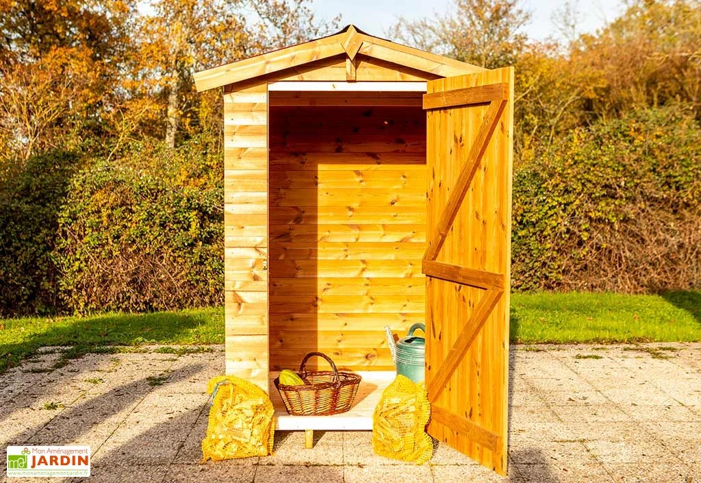 Abri De Jardin En Bois Traité THT Avec Plancher - 1,43 M² 2 Abri De Jardin En Bois Traité THT Avec Plancher - 1,43 M² – Image 2