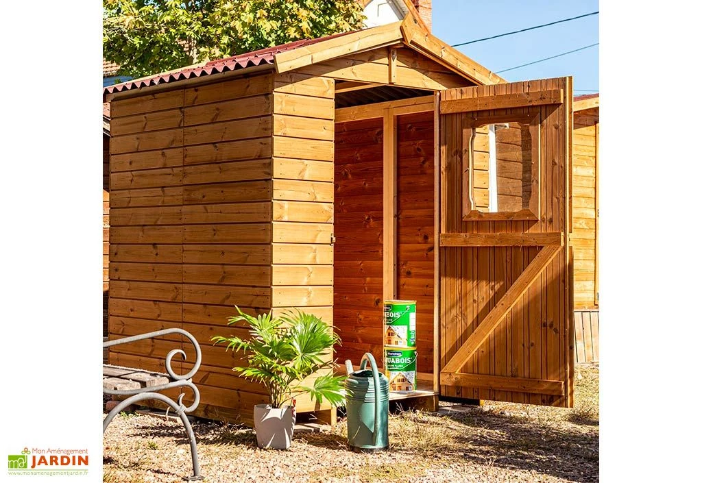 Abri De Jardin En Bois Traité THT Avec Plancher 2,5 M² 3 Abri De Jardin En Bois Traité THT Avec Plancher 2,5 M² – Image 3