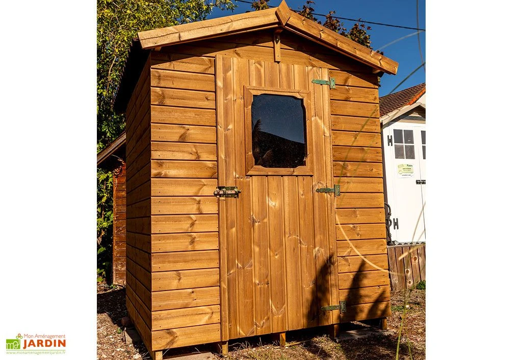 Abri De Jardin En Bois Traité THT Avec Plancher 2,5 M² 2 Abri De Jardin En Bois Traité THT Avec Plancher 2,5 M² – Image 2