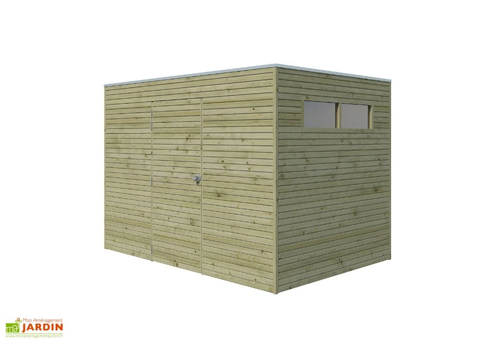 Abri De Jardin En Bois D’épicéa Traité Qube 6,3 M² 3 Abri De Jardin En Bois D’épicéa Traité Qube 6,3 M² – Image 3