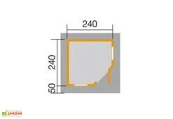 Abri Design Fides 1 (Plusieurs Tailles) 28mm -Abriet Mobilier Soldes Boutique abri jardin bois fides 240