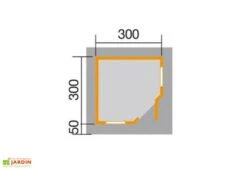 Abri Design Fides 1 (Plusieurs Tailles) 28mm -Abriet Mobilier Soldes Boutique abri jardin bois fides 300 1