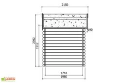 Solid Abri De Jardin Bois Laval 28mm 238x198 -Abriet Mobilier Soldes Boutique abri jardin bois laval 815 3