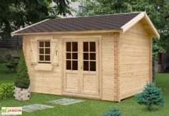 Abri De Jardin Bois Palmier (398x398x283) 44 Mm