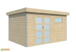 Abri De Jardin En Bois D’épicéa Brut Et Profilés En Aluminium - 11,3 M²